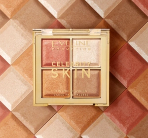 Eveline Cosmetics Celebrity Skin 4-in-1 Baked Multi-Purpose Face Contouring Palette 16g