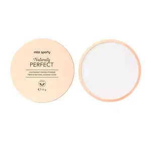 MISS SPORTY NATURALLY PERFECT FACE POWDER 001 TRANSLUCENT 10G