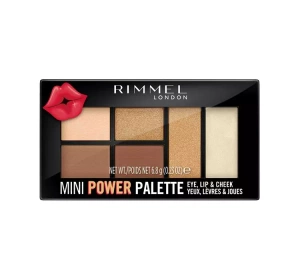 RIMMEL MINI POWER MULTI-FUNCTION PALETTE FOR EYES LIPS AND CHEEKS 002 SASSY 6.8G