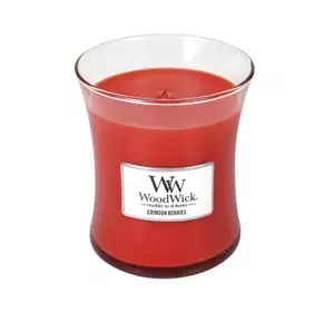 WOODWICK MEDIUM JAR CANDLE SCENTED CANDLE CRIMSON BERRIES 275G