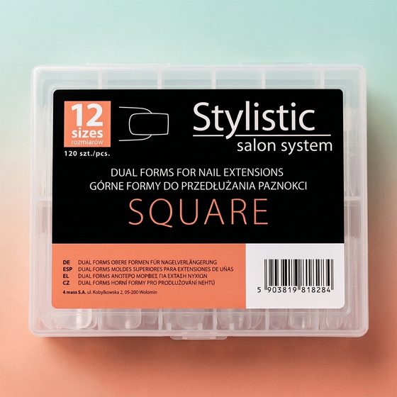 Claresa Stylistic Dual Forms Square Nail Forms 120 pcs