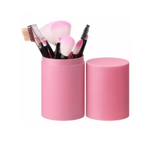 A SET OF 12 MAKEUP BRUSHES IN A TUBE