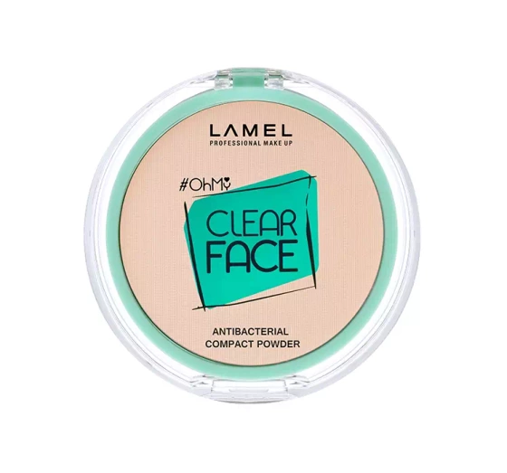 LAMEL CLEAR FACE COMPACT POWDER ANTIBACTERIAL PRESSED POWDER 403 ROSY BEIGE 6G