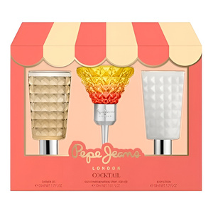 PEPE JEANS COCKTAIL EDITION FOR HER EAU DE TOILETTE SPRAY 30ML + GEL 50ML + LOTION 50ML