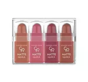 GOLDEN ROSE SET OF 4 MATTE MINI LIPSTICKS 01 4G