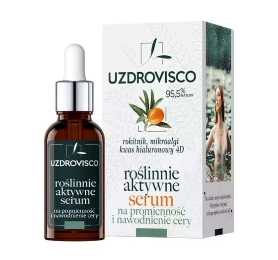 UZDROVISCO SEA BUCKTHORN PLANT ACTIVE SERUM FOR RADIANT AND HYDRATED SKIN 30ML