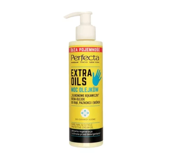 PERFECTA EXTRA OILS POWER OF OILS CREAM FOR DRY HANDS "SILICONE GLOVES" 195ML