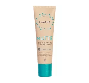 LUMENE MATTE CONTROL FACE FOUNDATION 0 LIGHT IVORY 30ML