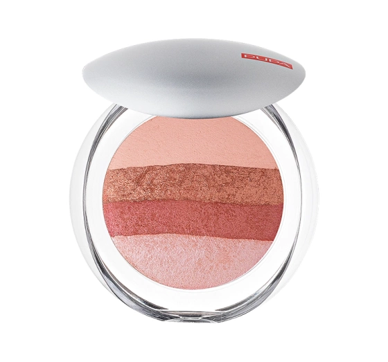 PUPA MILANO LUMINYS BAKED ALL OVER ILLUMINATING FACE POWDER 01 STRIPES ROSE 9G