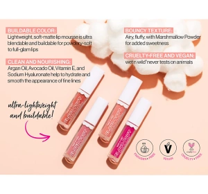 WET N WILD CLOUD POUT MARSHMALLOW LIP MOUSSE MARSH TO MY MALLOW 3ML