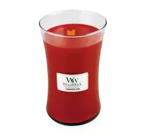 WOODWICK LARGE JAR CANDLE SCENTED CANDLE CINNAMON CHAI 610G