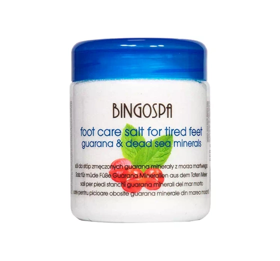 BINGOSPA SALT WITH GUARANA DEAD SEA MINERALS FOR TIRED FEET 550G