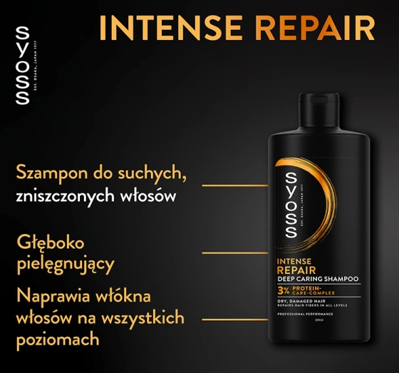 SYOSS REPAIR SHAMPOO FOR DAMAGED AND DRY HAIR SHAMPOO 440ML