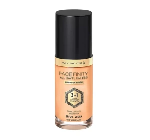 MAX FACTOR FACEFINITY ALL DAY FLAWLESS 3IN1 VEGAN FOUNDATION W70 WARM SAND 30ML 