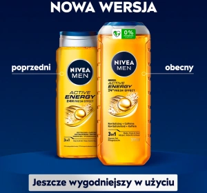 NIVEA MEN Active Energy Energising 3-in-1 Shower Gel 500ml