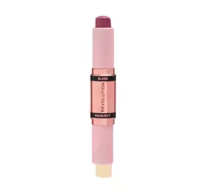 REVOLUTION BLUSH & HIGHLIGHT STICK MAUVE GLOW 4.3G