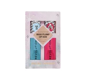 Makeup Revolution Maxi Plump Lip Duo set of two glosses 2x6ml