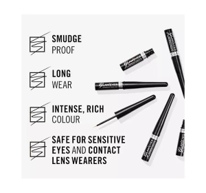 RIMMEL GLAM EYES LIQUID EYELINER 001 BLACK