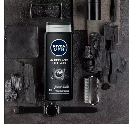 NIVEA MEN ACTIVE CLEAN SHOWER GEL 500ML