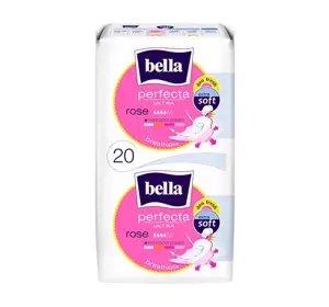 BELLA PERFECTA ULTRA ROSE FEMINE PADS WITH WINGS 20 PCS