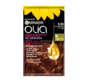 Garnier Olia permanent hair color no ammonia 5.35 Chocolate Brown