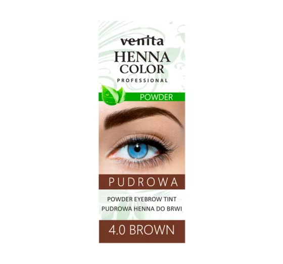 VENITA HENNA COLOR HENNA POWDER EYEBROW TINT 4.0 BROWN 4G
