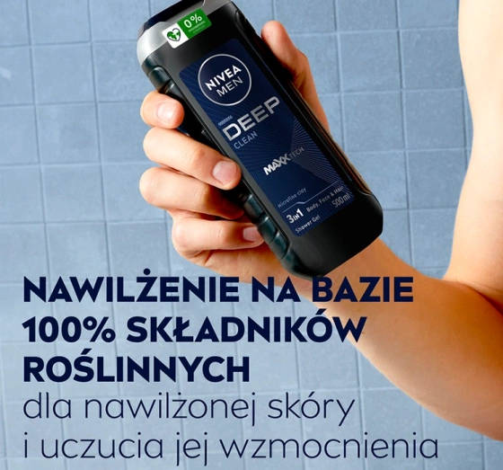 Click on photo to zoom it NIVEA MEN DEEP SHOWER GEL WITH CARBON 500ML
