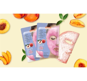 PUREDERM DEEP PURIFYING BUBBLE MASK PEACH