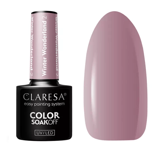 CLARESA SOAK OFF HYBRID NAIL POLISH WINTER WONDERLAND 2 5G