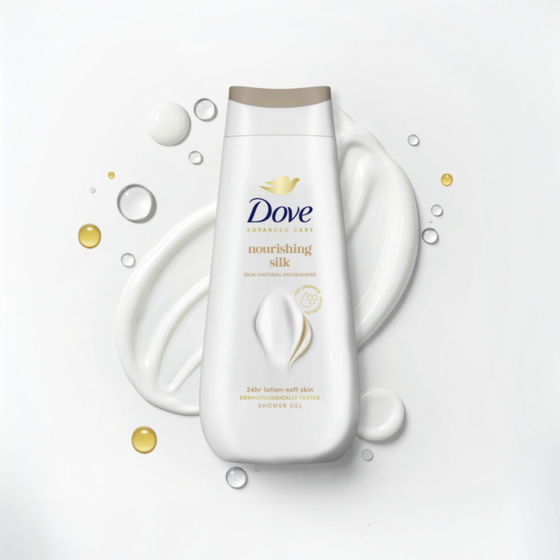 DOVE NOURISHING SILK SHOWER GEL 400ML