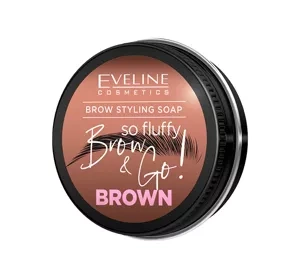 EVELINE BROW & GO! VEGAN BROW SOAP BROWN 25G