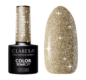 CLARESA SOAK OFF HYBRID NAIL POLISH STARLIGHT 1 5G