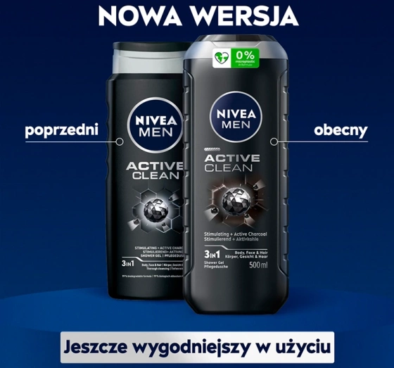 Click on photo to zoom it NIVEA MEN ACTIVE CLEAN SHOWER GEL 500ML