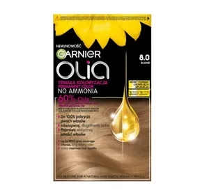 GARNIER OLIA PERMANENT HAIR COLOR NO AMMONIA 8.0 BLONDE