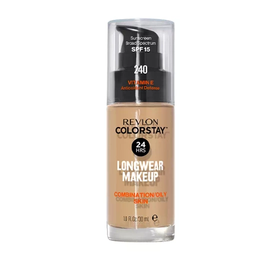 REVLON COLORSTAY FOUNDATION WITH VITAMIN E FOR OILY SKIN 240 MEDIUM BEIGE 30ML