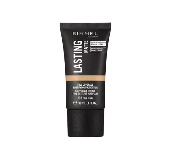 RIMMEL LASTING MATTE FOUNDATION 103 TRUE IVORY 30ML