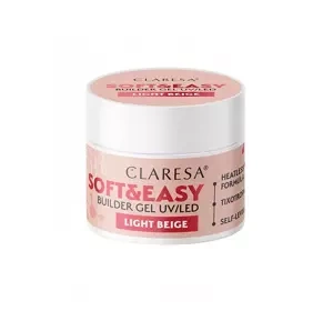 CLARESA SOFT & EASY BUILDER GEL UV/LED LIGHT BEIGE 12G