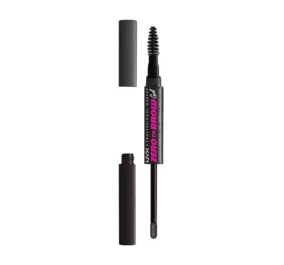 NYX PROFESSIONAL MAKEUP ZERO TO BROW LONG-LASTING BROW GEL 08 BLACK 2ML