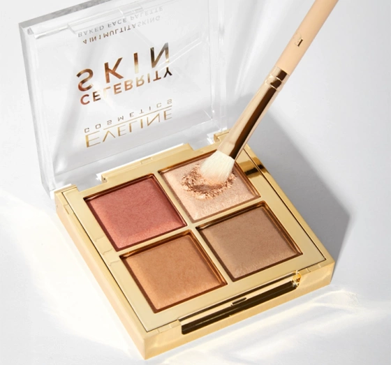 Eveline Cosmetics Celebrity Skin 4-in-1 Baked Multi-Purpose Face Contouring Palette 16g