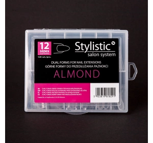 Stylistic Dual Form Almond Nail Forms for Extensions 120 pcs