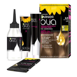 GARNIER OLIA PERMANENT HAIR COLOR NO AMMONIA 6.0 LIGHT BROWN