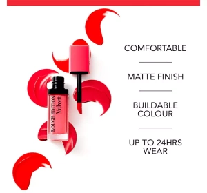 BOURJOIS ROUGE EDITION VELVET MATTE LIQUID LIPSTICK 11 SO HAP'PINK 7.7ML