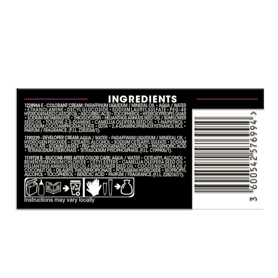 GARNIER OLIA PERMANENT HAIR COLOR NO AMMONIA 5.12 IRIDISCENT BROWN