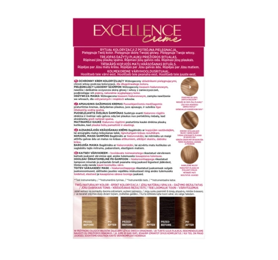 LOREAL EXCELLENCE CREME HAIR COLOUR 7.3 GOLDEN BLONDE