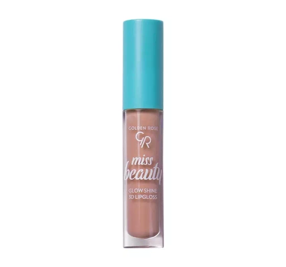GOLDEN ROSE MISS BEAUTY GLOW SHINE 3D LIP GLOSS 3 SOFT PEACH 4.5ML