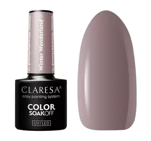 CLARESA SOAK OFF HYBRID NAIL POLISH WINTER WONDERLAND 9 5G