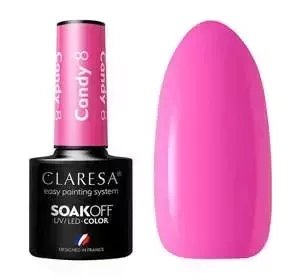 CLARESA SOAK OFF HYBRID NAIL POLISH CANDY 8 5ML