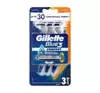 Gillette Blue 3 Comfort Disposable Razors for Men Pack of 3