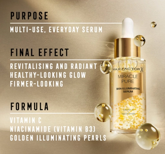 MAX FACTOR MIRACLE PURE FACE SERUM 30ML
