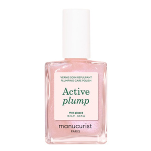 Manucurist Active Plump Collagen Nail Care Polish Pink Glazed 15ml